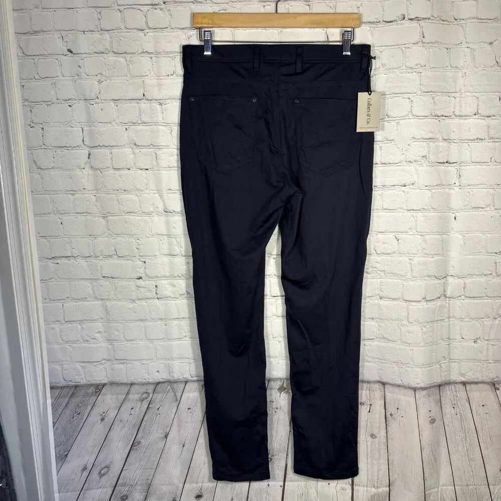 Collars and & Co CEO Tech Pull On Pants Navy 32x30‎ NEW Stretch Golf Athleisure
